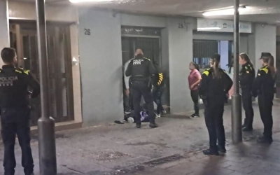 La Policia Municipal durant les actuacions