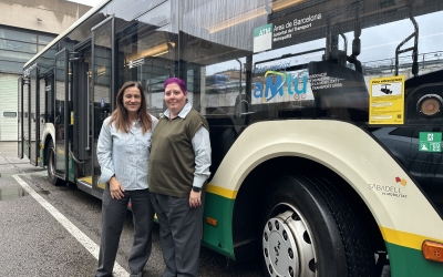 D'esquerra a dreta: Ana Romero i Marta Garza