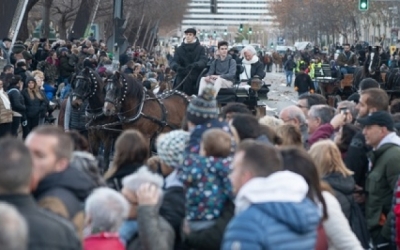 Una imatge de la passada de Sant Antoni de l'any 2024