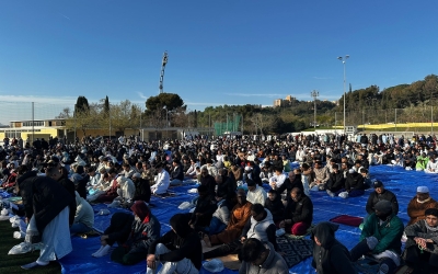 Oració de final del Ramadà a Sant Oleguer | Pere Gallifa