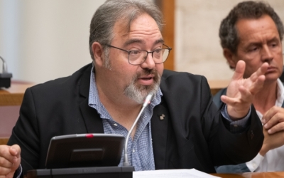 Francesc Baró, al ple, en una imatge d'arxiu | Roger Benet