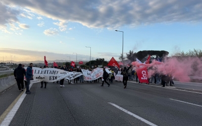 Docents tallen la C-58 a l'altura de Sant Quirze | ACN