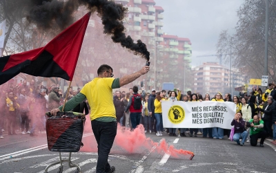 Moment de la manifestació 