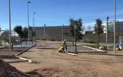 Les obres a la plaça del Mil·lenari