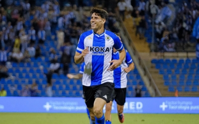 Colomina en un partit d'aquesta temporada al Rico Pérez | HCF