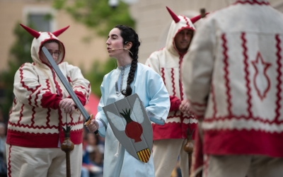 El Ball de Diables durant l'Acte Sacramental | Roger Benet (RàdioSabadell)