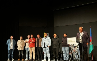 Manuel Heredia i la nova junta de l'Associació Gitana de Sabadell