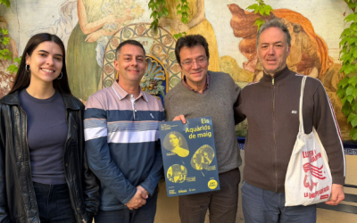 Clara Bosch, Carles de la Rosa, Eloi Moya i Carles Belda a la roda de premsa | Mireia Sans