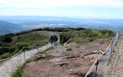 Espai on s'han trobat les restes a la rampa d'accés al monestir