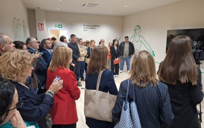 Un dels moments de la inauguració de l'Espai AECC Vallès Occidental | Cedida