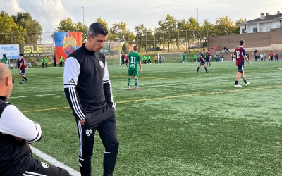 Basagaña dirigint un partit al Joan Murtró aquesta temporada | Adrián Arroyo