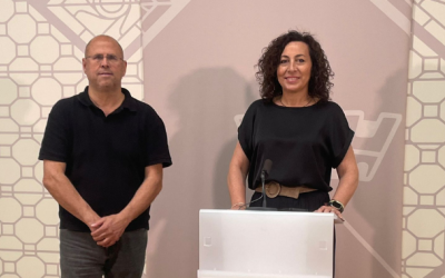 La tinenta d'alcaldessa Montse González i el regidor de Desenvolupament Econòmic Antonio Rodríguez Galián