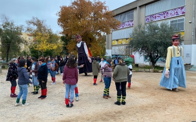Els alumnes durant el procés de creació de 'Fúria' | Cedida