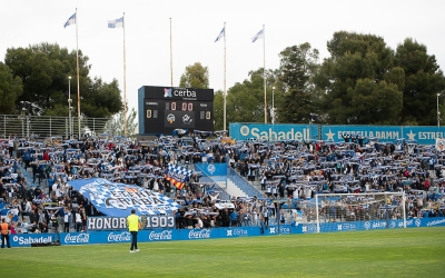 Aspecte del Gol Nord en l'últim partit contra el Murcia | Roger Benet