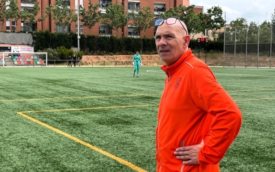 Juan Carlos Rodríguez al Municipal de la Creu contra el Barberà | Adrián Arroyo