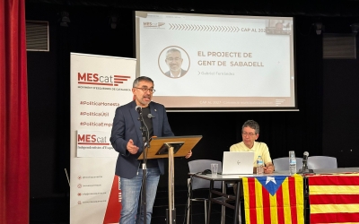 Gabriel Fernàndez, durant la convenció de MEScat a Sabadell | Pere Gallifa (RàdioSabadell)