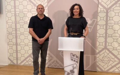 La tinenta d'alcaldessa Montse González i el regidor de Desenvolupament Econòmic Antonio Rodríguez Galián