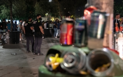 Concentració de deixalles al Centre de Sabadell