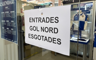 Entrades gol nord esgotades Nova Creu Alta