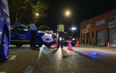 Un control de trànsit de la Policia Municipal | Cedida