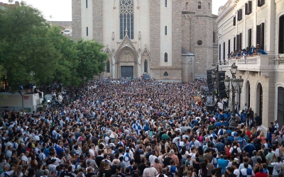 Imatge de la celebració de dissabte a la plaça Sant Roc | Roger Benet
