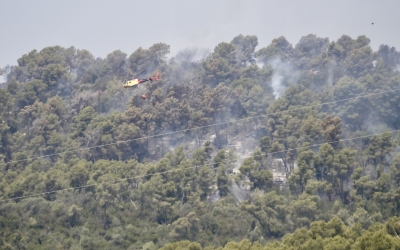 Imatge de l'incendi de Sentmenat | Jordi Pujolar (ACN)