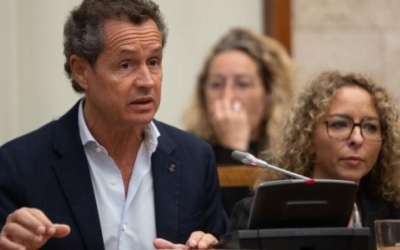 Lluís Matas i Katia Botta en un ple