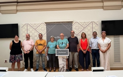 Membres de la Plataforma en defensa del Riu Ripoll i partits polítics a l'Ajuntament | Anna Clarà