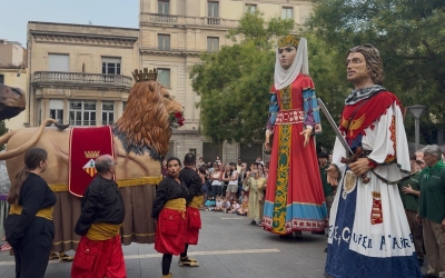 El Lleó de Sabadell amb els gegants de Zamora | Anna Clarà