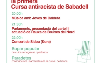 Cartell Primera Cursa Antiracista