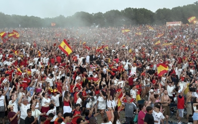 Selecció espanyola Sabadell pantalla gegant