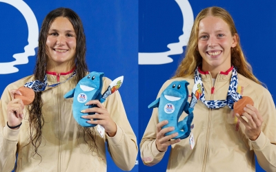 Campabadal i González lluint les seves medalles de bronze | COE