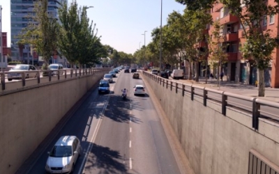 La Gran Via, en una imatge d'arxiu/ Ajuntament de Sabadell