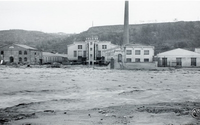Imatges de la fàbrica Grau SA després de les riuades
