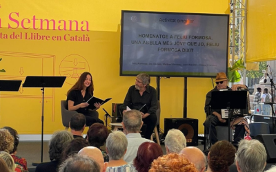 Una imatge de l'homenatge a la Setmana del Llibre en Català | Arxiu