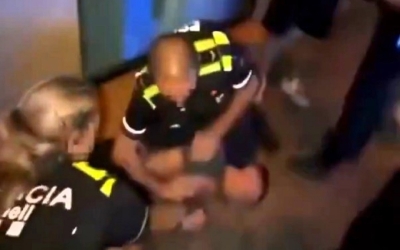 Imatge de l'actuació policial durant la Festa Major | Crida