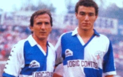 Tente Sánchez i un jove Xavi Aguado que començava al futbol professional | @trayectfutbol