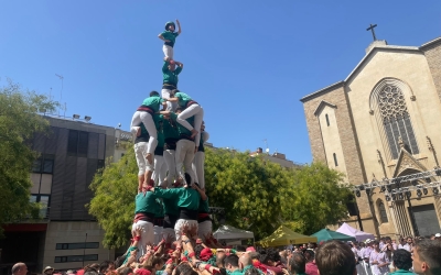 Saballuts durant la Diada Castellera de Festa Major 2026 | Pol Peiró