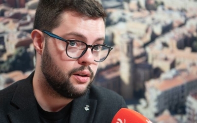 Eloi Cortés en una entrevista a RàdioSabadell