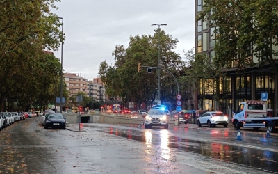La Gran Via sota la pluja | Arxiu