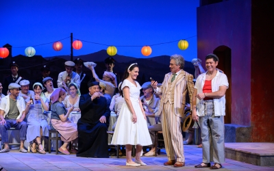 Una escena de l'assaig general de 'L'elisir d'amore' | A Bofill