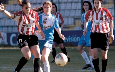 Adriana Martín en una acció d'aquell Athletic Club-Sabadell al Plantío | El Mundo