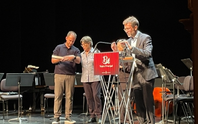  Jordi de Arriba, director d’iSabadell, i Marc Basté, editor del Diari de Sabadell