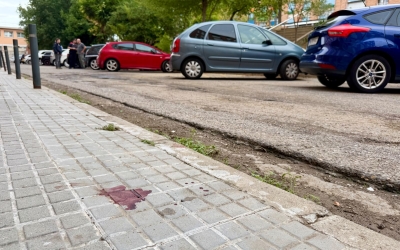 Rastre de sang a la zona del tiroteig