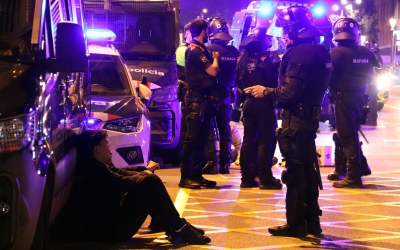 Una de les detencions a Barcelona | ACN