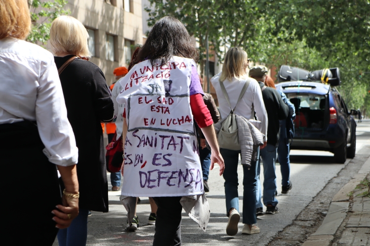 Manifestació per una sanitat pública a Sabadell| Júlia Ramon