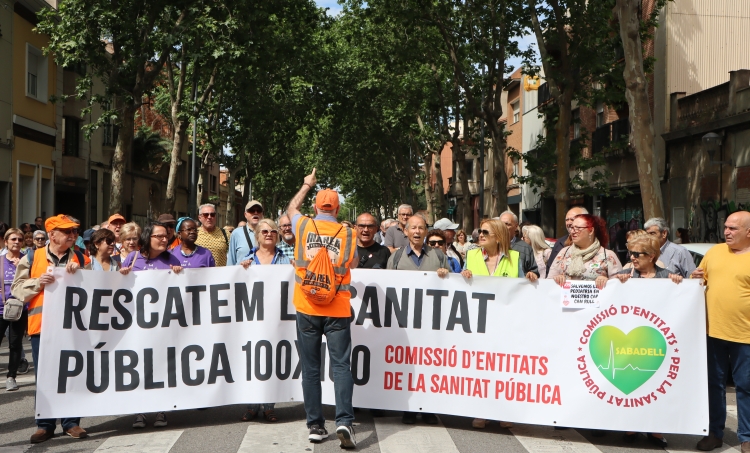 Manifestació per una sanitat pública a Sabadell| Júlia Ramon