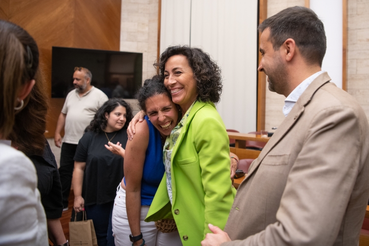 Èlia Soriano - Costa (ERC) amb Montse Gonzàlez (PSC) i Pol Gibert (PSC) | Roger Benet