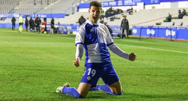 Un dels tres únics gols de Guruzeta en lliga amb el Sabadell | CES