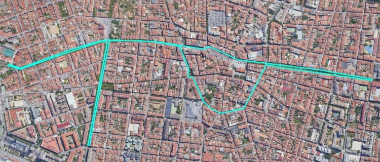 Mapa del circuit de la cursa Corro Contra el Càncer de Sabadell